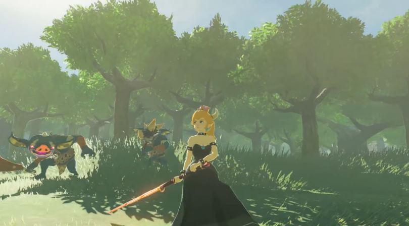 Mod adiciona Bowsette à The Legend of Zelda Breath of the Wild